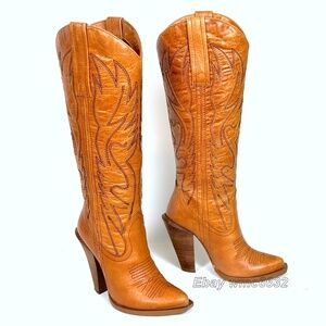 Jessica Simpson Alan Cowboy Cowgirl Boots - Women's 6B Excellent Condition